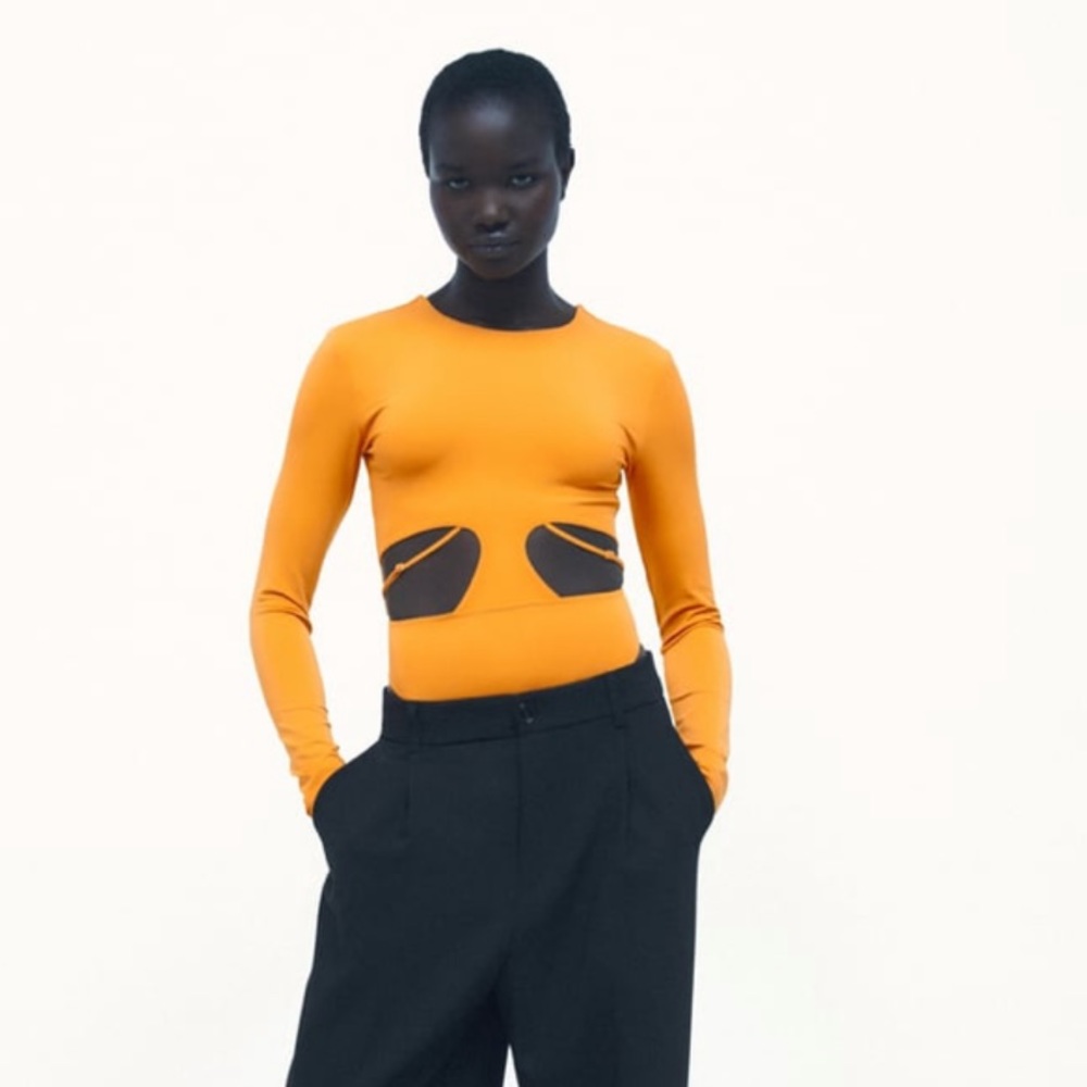 NWT Zara cutout bodysuit